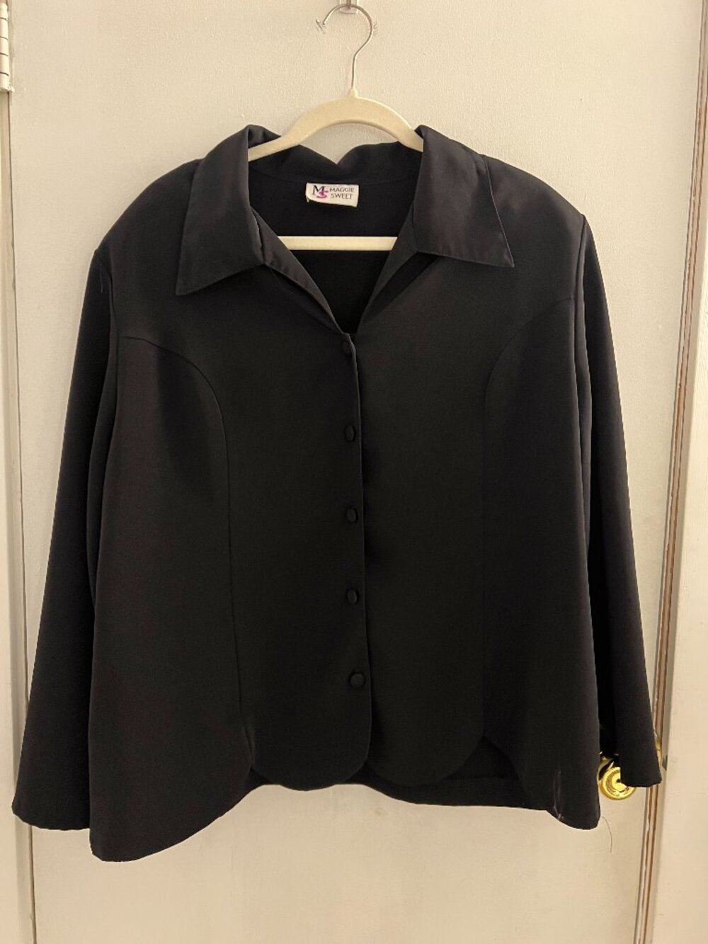 Vintage Black Dress Shirt